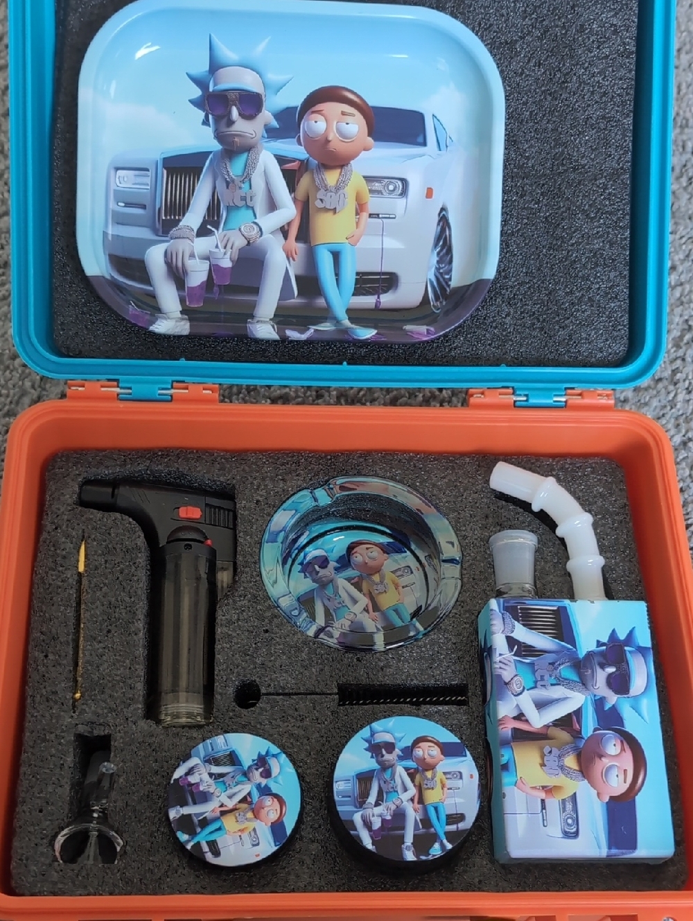 Rick And Morty Graphic Dab Kit - Blue & Orange Set
